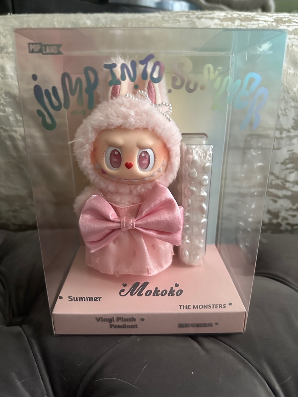 Mokoko Plush Pendant — Pink